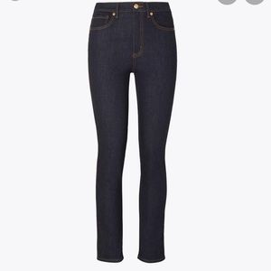 Tory Burch High Rise Straight Leg Jeans size 28